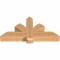Ekena Millwork Redmond Smooth Timber Gable Bracket, Western Red Cedar, 48"W x 24"H x 5 1/2"D x 5 1/2"F, 12/12 Pitch GBW048X24X0606RED00SWR - alternate 5